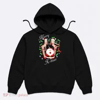 Merry X-Mas Santa's Little Strippers Hoodie thumb 0