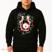 Merry X-Mas Santa's Little Strippers Hoodie thumb 2