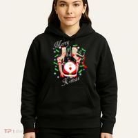 Merry X-Mas Santa's Little Strippers Hoodie thumb 5