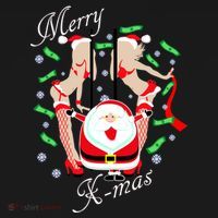 Merry X-Mas Santa's Little Strippers Sweatshirt thumb 3