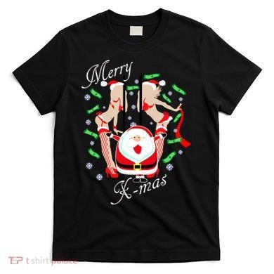Merry X-Mas Santa's Little Strippers T-Shirt