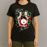 Merry X-Mas Santa's Little Strippers T-Shirt thumb 4