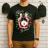Merry X-Mas Santa's Little Strippers T-Shirt thumb 6