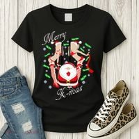 Merry X-Mas Santa's Little Strippers Women's T-Shirt thumb 3