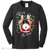 Merry X-Mas Santa's Little Strippers Kids Long Sleeve Shirt thumb 0