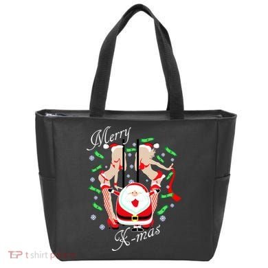 Merry X-Mas Santa's Little Strippers Tote Bag