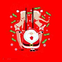 Merry X-Mas Santa's Little Strippers Santa Hat thumb 1