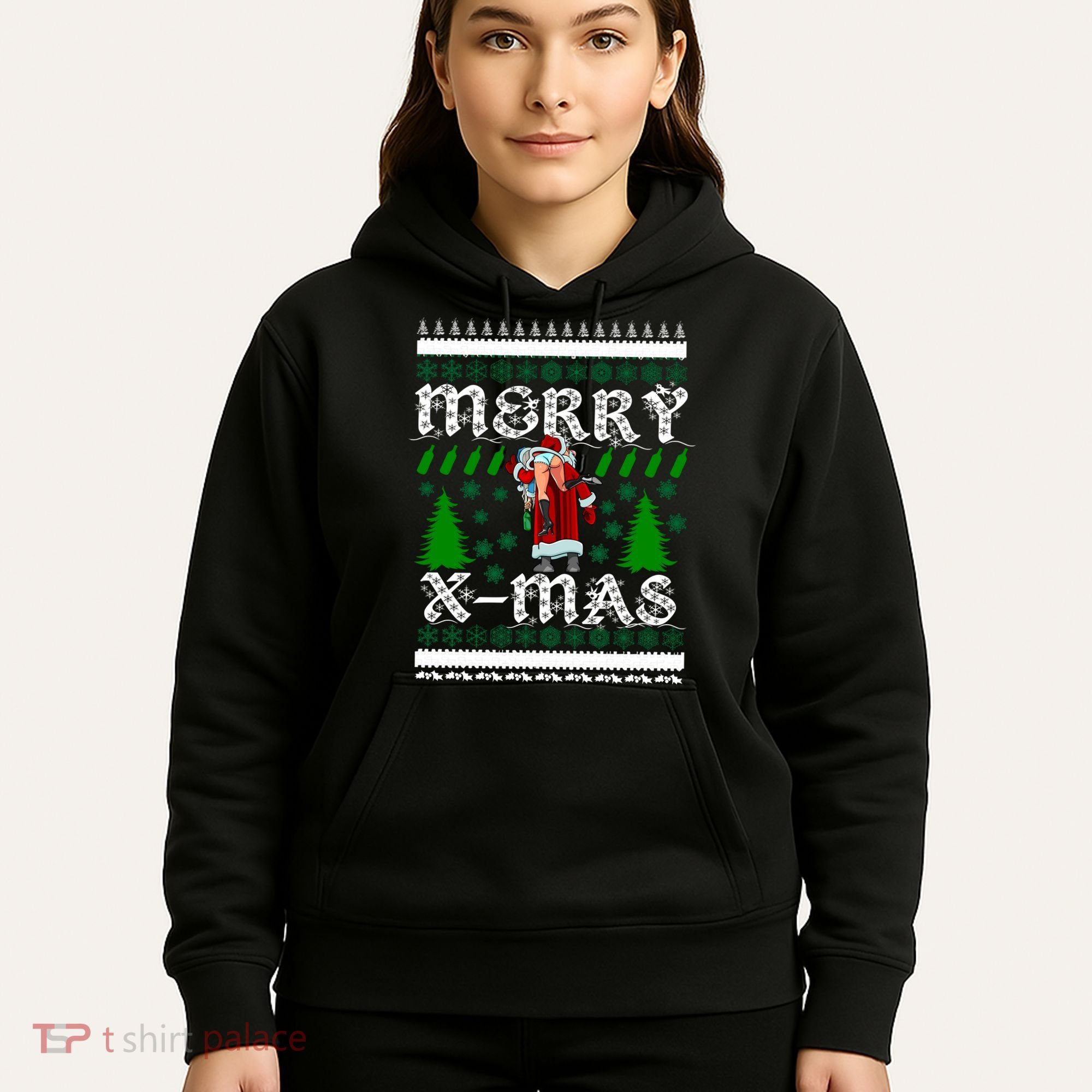 Merry X-Mas Ugly Christmas Sweater Hoodie