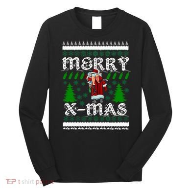 Merry X-Mas Ugly Christmas Sweater Long Sleeve Shirt