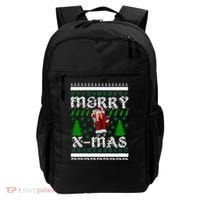 Merry X-Mas Ugly Christmas Sweater Backpack thumb 0