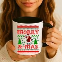 Merry X-Mas Ugly Christmas Sweater Coffee Mug thumb 3
