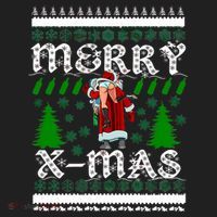 Merry X-Mas Ugly Christmas Sweater Beanie thumb 2