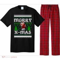 Merry X-Mas Ugly Christmas Sweater Pajama Set thumb 0