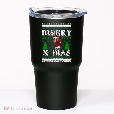 Merry X-Mas Ugly Christmas Sweater Tumbler