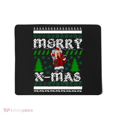 Merry X-Mas Ugly Christmas Sweater Mousepad
