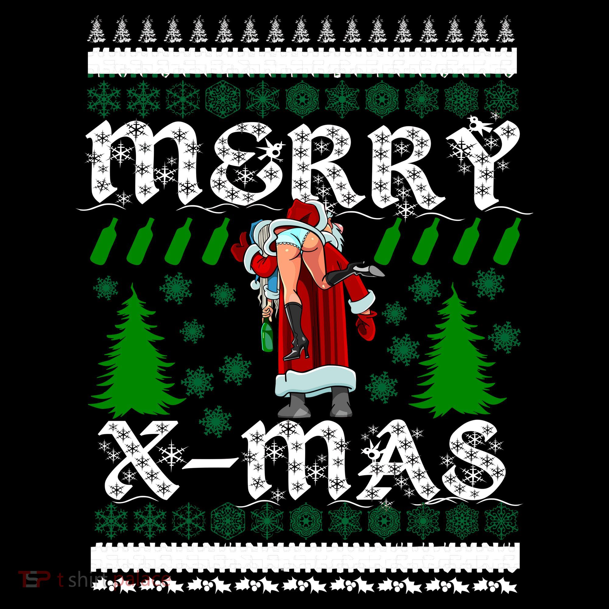 Merry X-Mas Ugly Christmas Sweater Mousepad