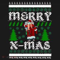 Merry X-Mas Ugly Christmas Sweater Ornament thumb 1