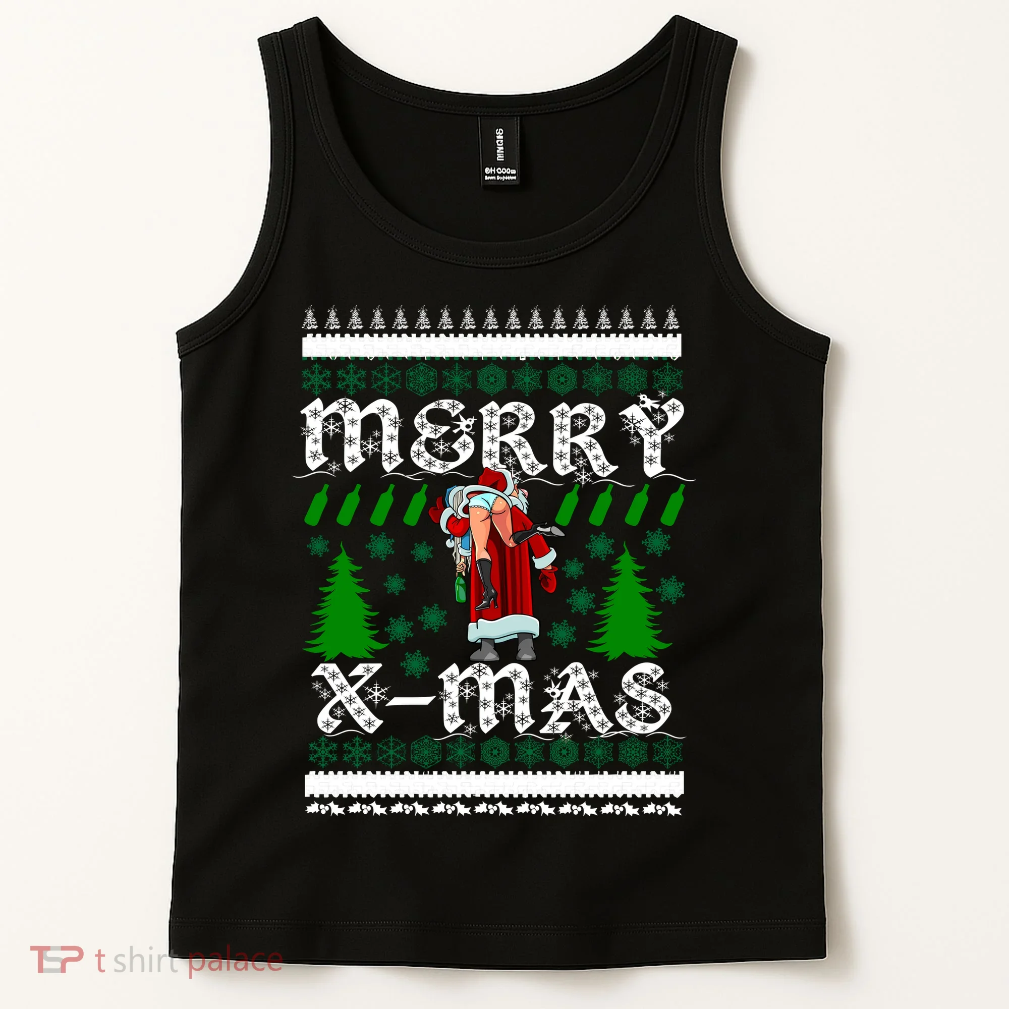 Merry X-Mas Ugly Christmas Sweater Tank Top