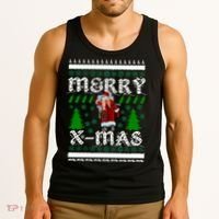 Merry X-Mas Ugly Christmas Sweater Tank Top thumb 3