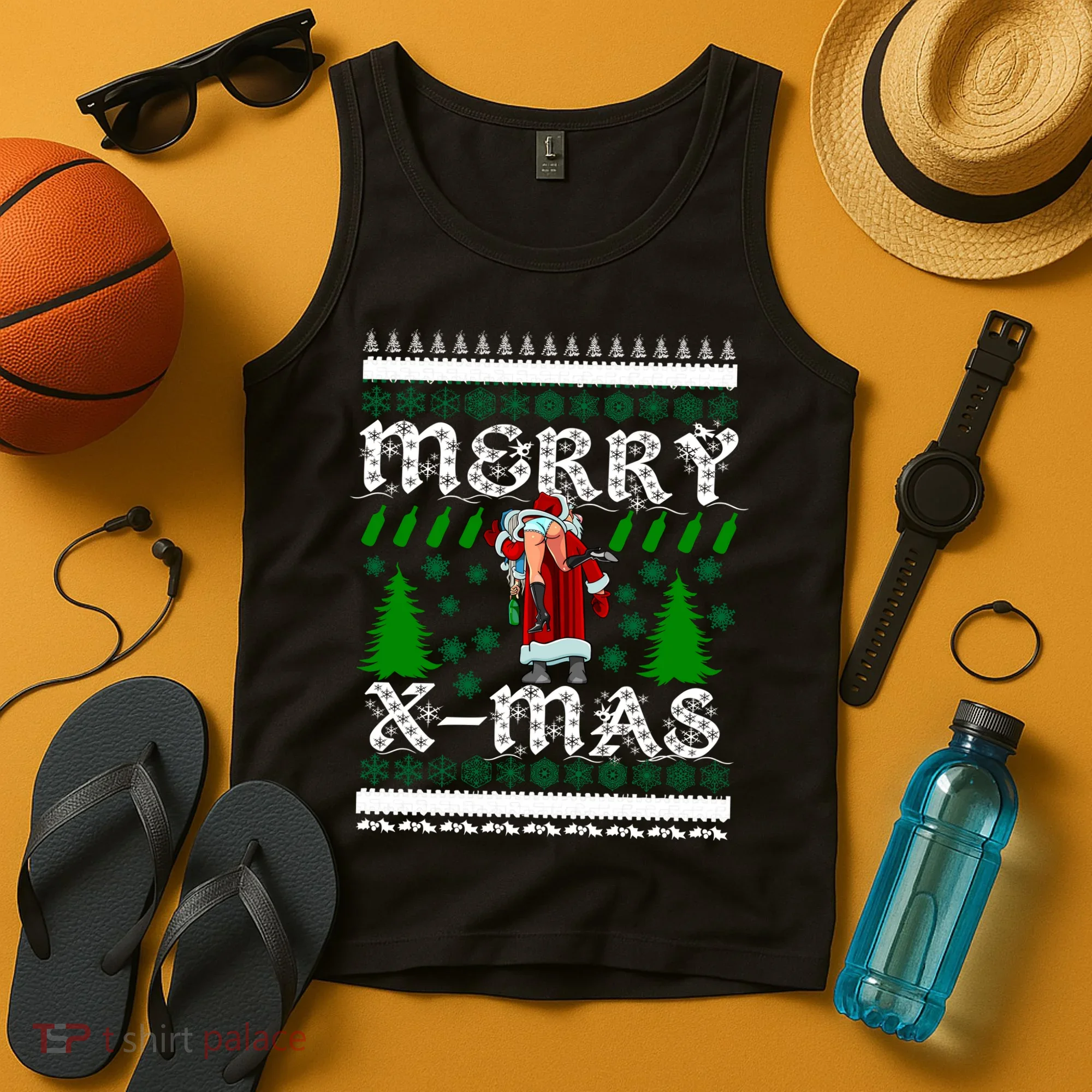 Merry X-Mas Ugly Christmas Sweater Tank Top