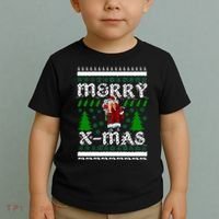 Merry X-Mas Ugly Christmas Sweater Toddler T-Shirt thumb 2