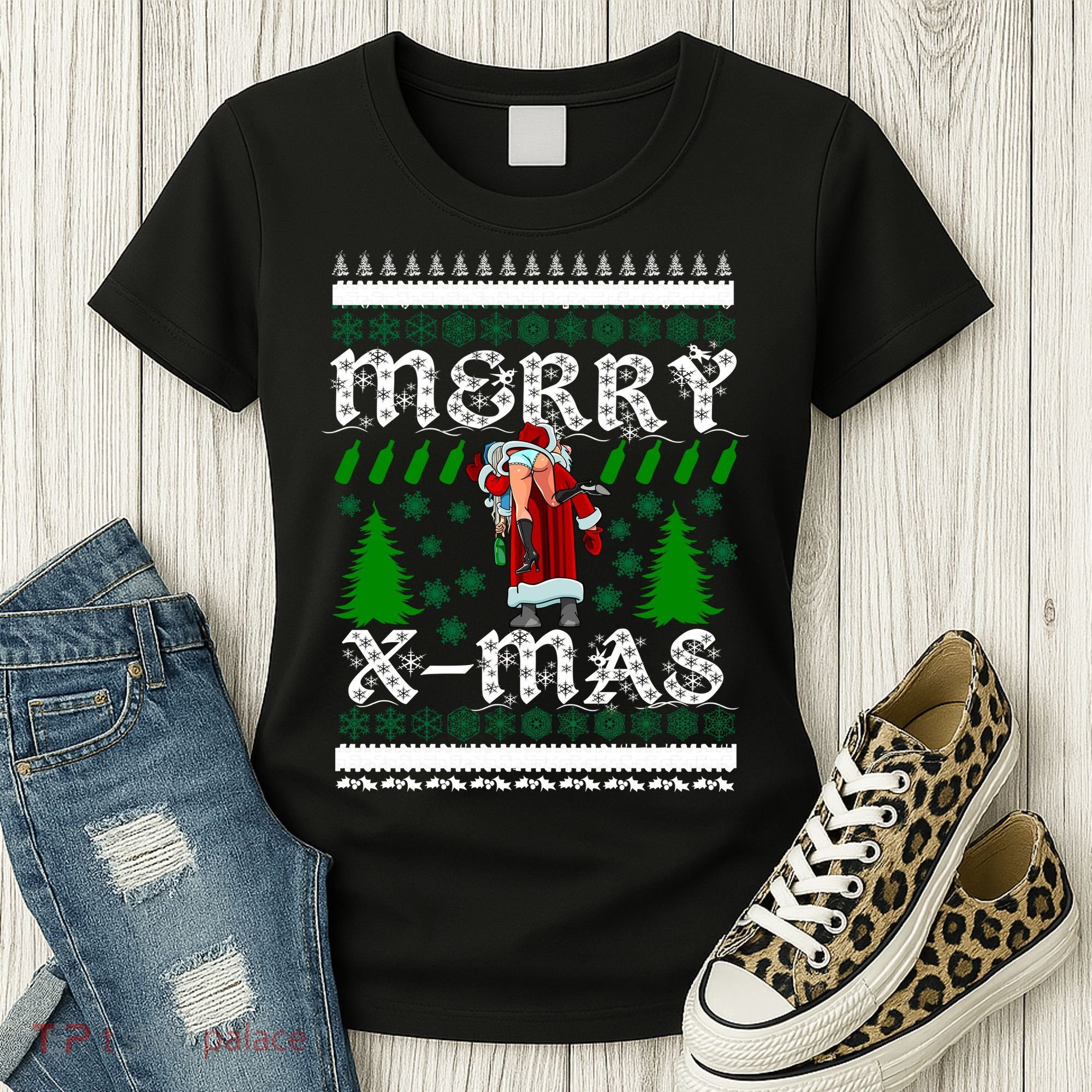 Merry X-Mas Ugly Christmas Sweater Women's T-Shirt