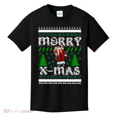Merry X-Mas Ugly Christmas Sweater Kids T-Shirt