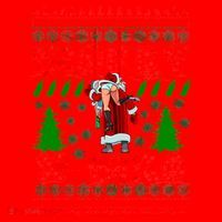 Merry X-Mas Ugly Christmas Sweater Santa Hat thumb 1
