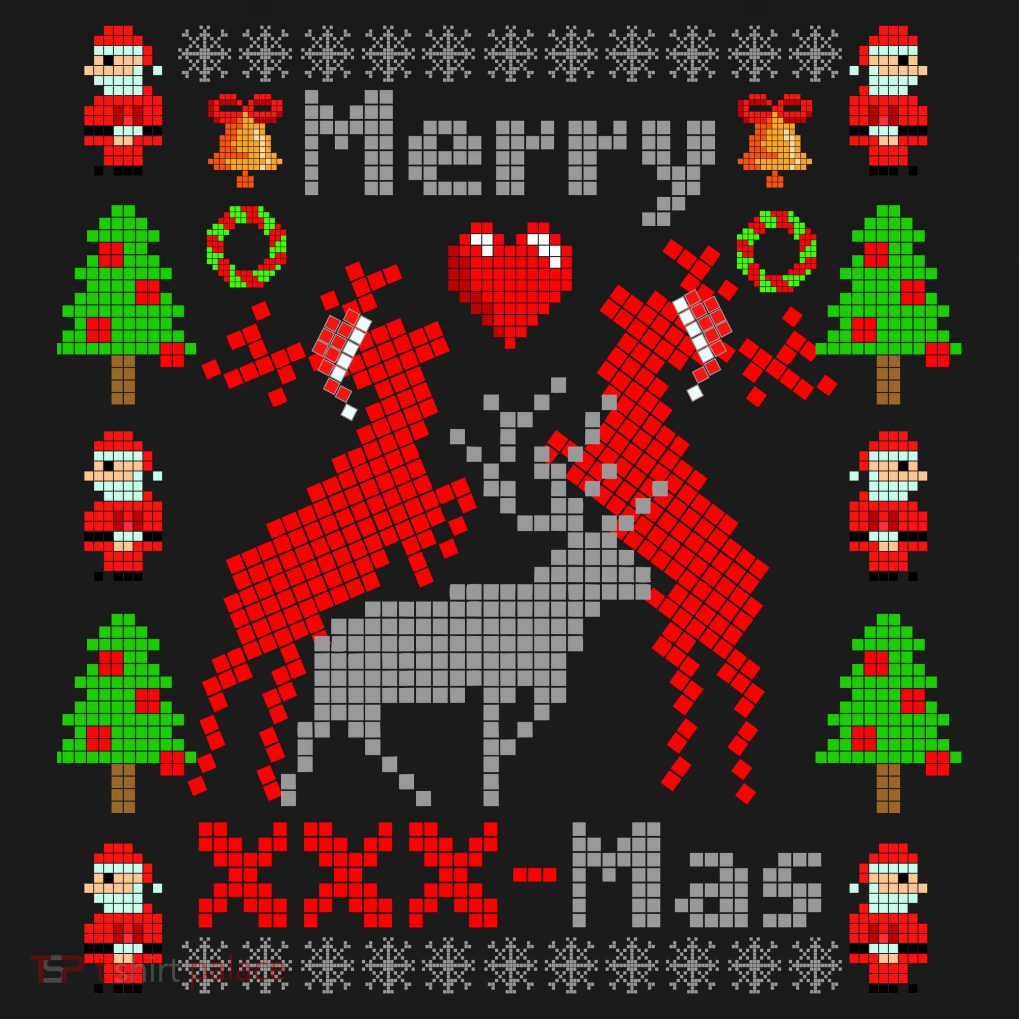 Merry XXXX-Mas Ugly Christmas Sweater Apron