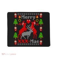 Merry XXXX-Mas Ugly Christmas Sweater Mousepad thumb 0