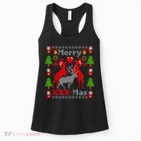Merry XXXX-Mas Ugly Christmas Sweater Women's Tank Top thumb 0