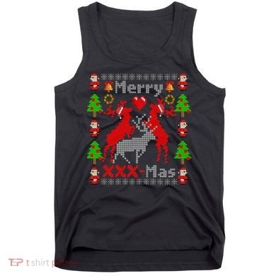 Merry XXXX-Mas Ugly Christmas Sweater Tank Top