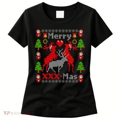 Merry XXXX-Mas Ugly Christmas Sweater Women's T-Shirt