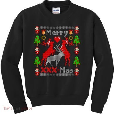 Merry XXXX-Mas Ugly Christmas Sweater Kids Sweatshirt
