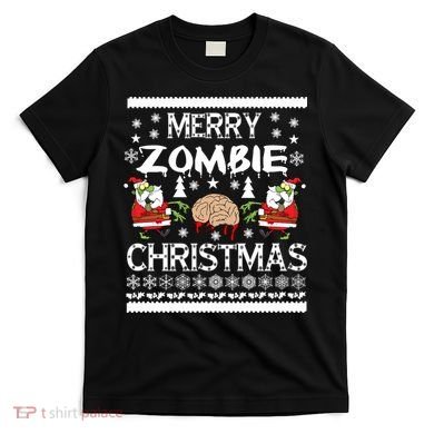 Merry Zombie Ugly Christmas Sweater T-Shirt