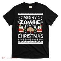 Merry Zombie Ugly Christmas Sweater T-Shirt thumb 0