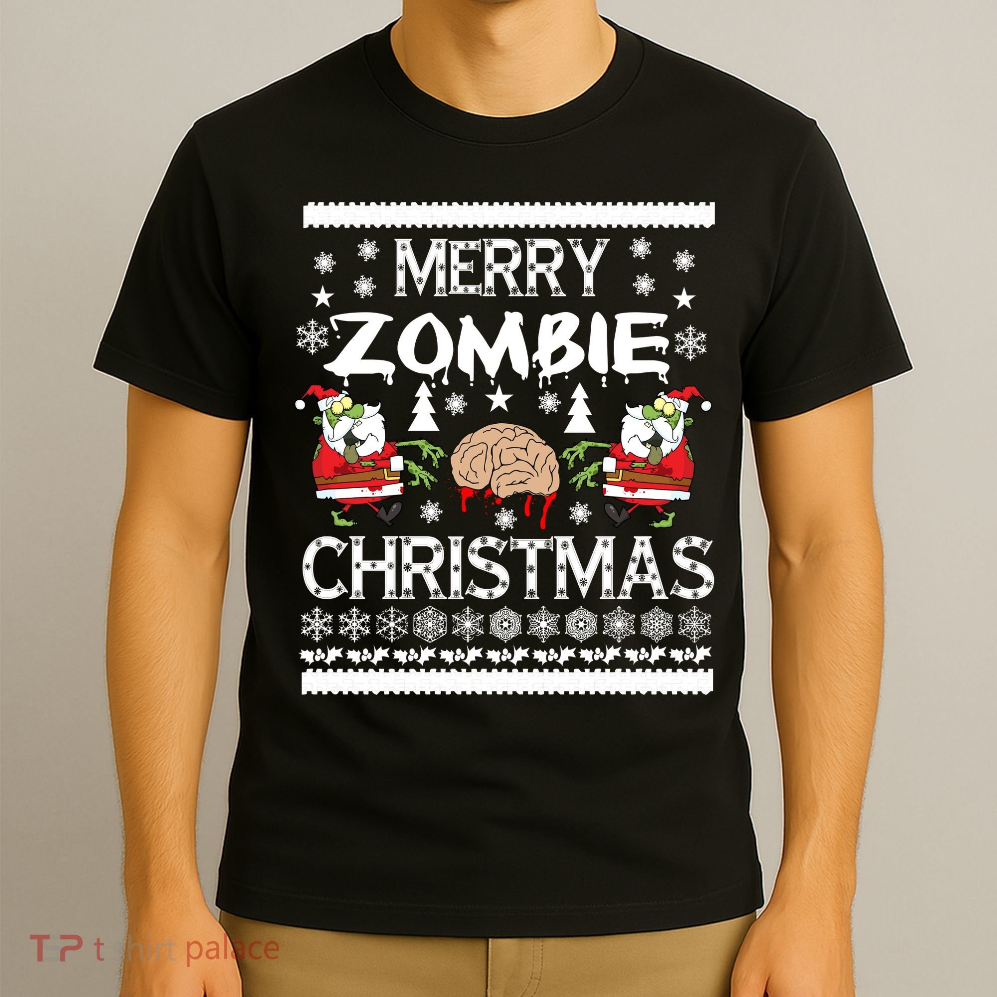 Merry Zombie Ugly Christmas Sweater T-Shirt