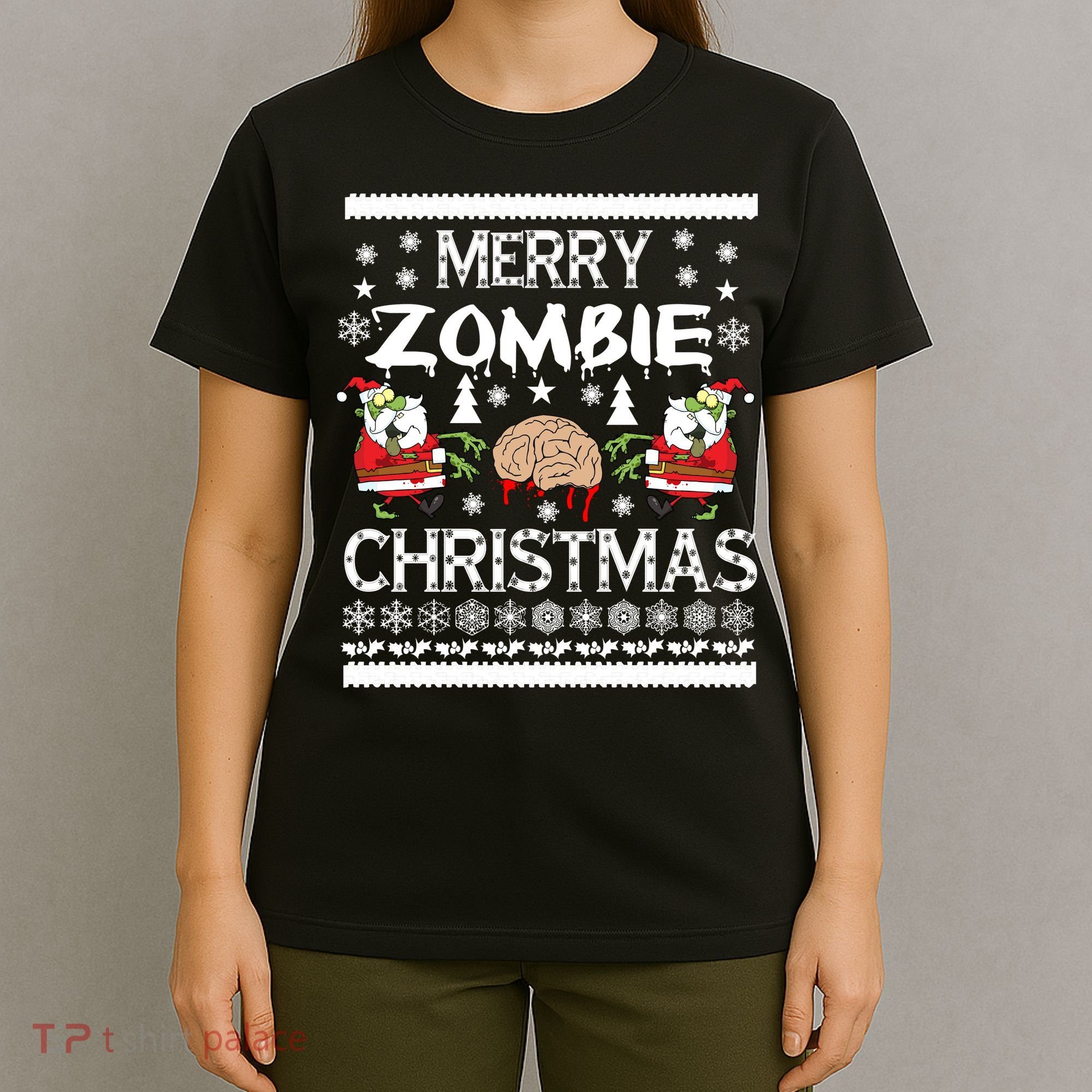 Merry Zombie Ugly Christmas Sweater T-Shirt
