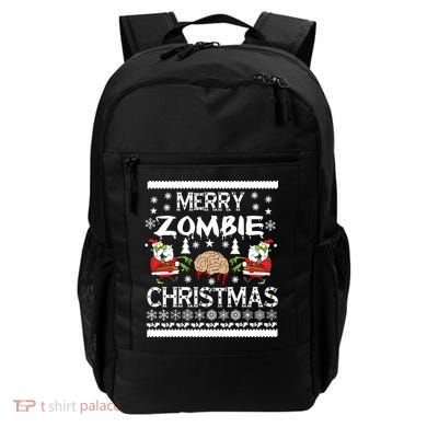 Merry Zombie Ugly Christmas Sweater Backpack