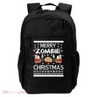Merry Zombie Ugly Christmas Sweater Backpack thumb 0