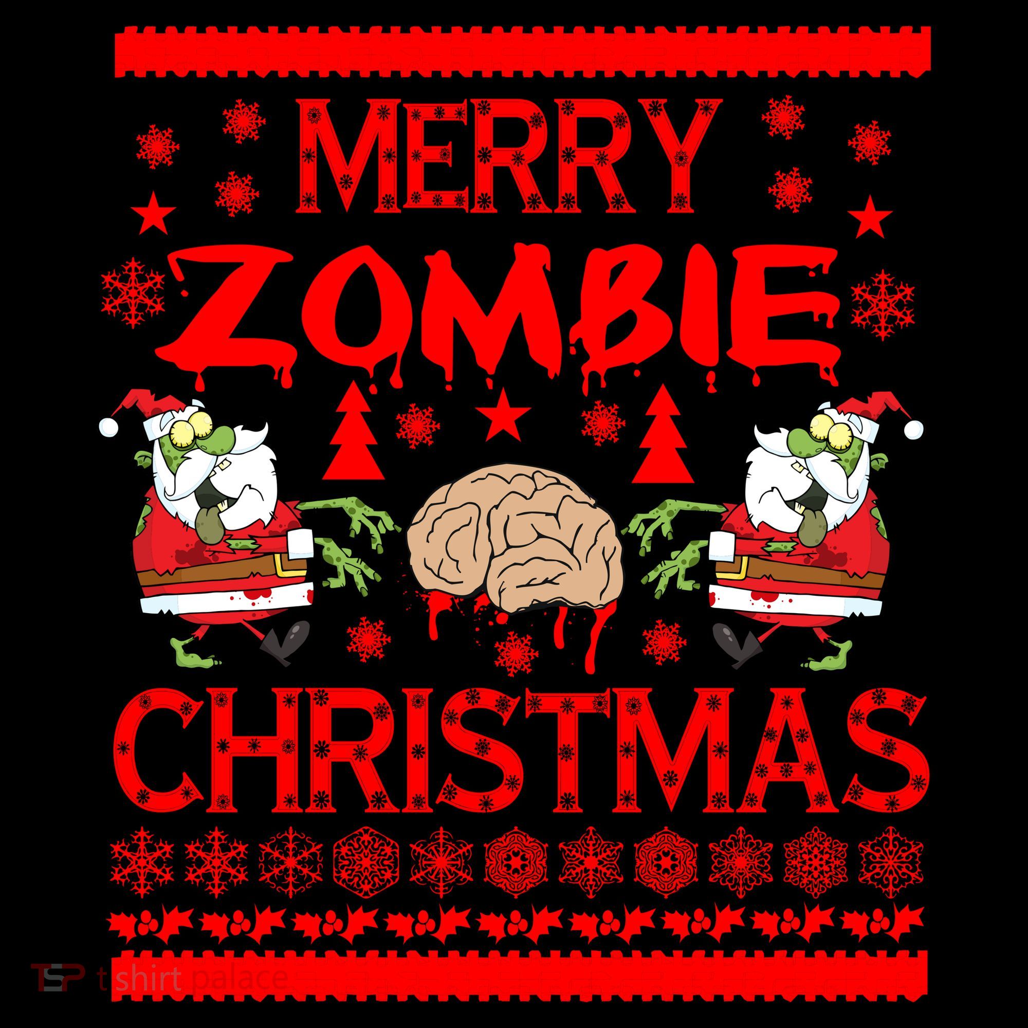 Merry Zombie Ugly Christmas Sweater Coffee Mug