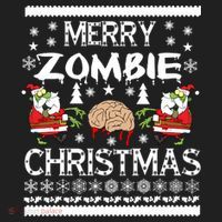 Merry Zombie Ugly Christmas Sweater Hat thumb 2