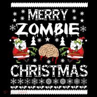 Merry Zombie Ugly Christmas Sweater Visor thumb 3