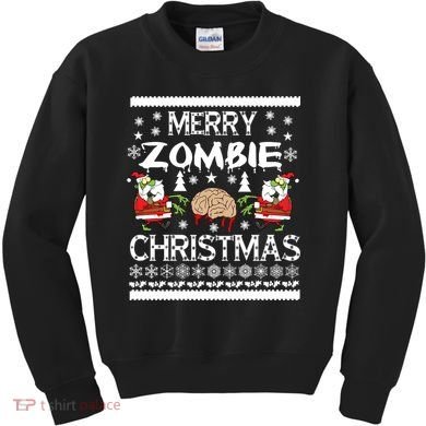 Merry Zombie Ugly Christmas Sweater Kids Sweatshirt