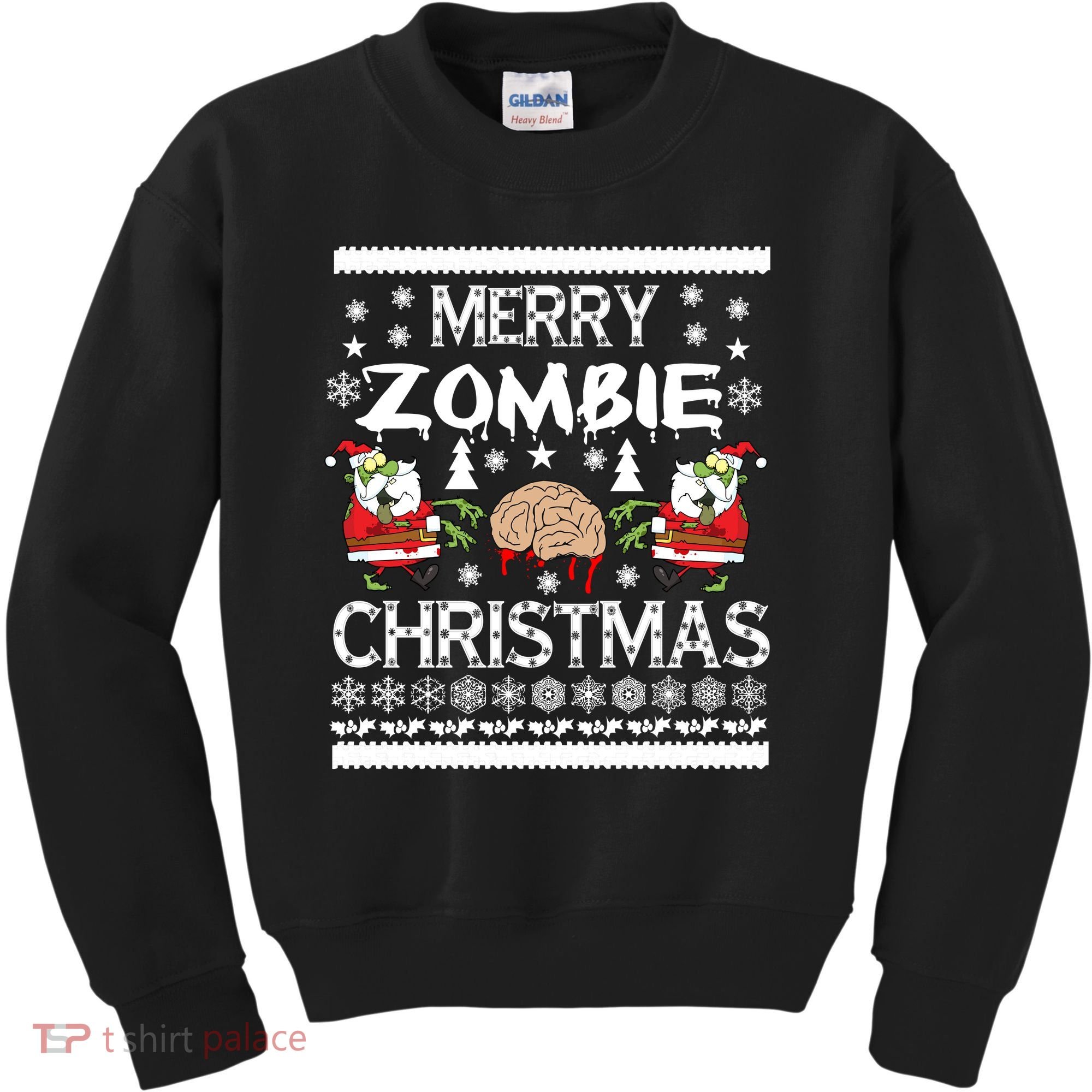 Merry Zombie Ugly Christmas Sweater Kids Sweatshirt