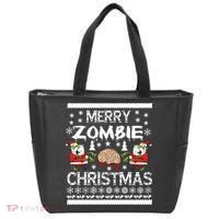 Merry Zombie Ugly Christmas Sweater Tote Bag thumb 0