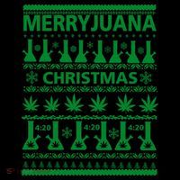 Merryjuana Weed Ugly Christmas Sweater Coffee Mug thumb 5
