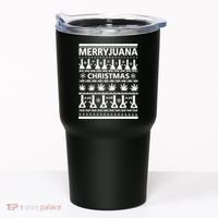 Merryjuana Weed Ugly Christmas Sweater Tumbler thumb 0