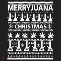 Merryjuana Weed Ugly Christmas Sweater Hat thumb 2