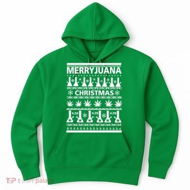 Merryjuana Weed Ugly Christmas Sweater Hoodie